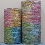 Mylar Woven Torah Covers woven by Suzanne Tick