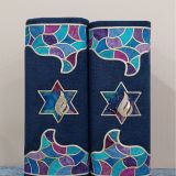 Stained Glass Borders with Stars Logo