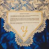 Transferred Dedication with Embroidery Dedication Style