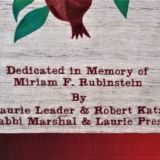 Red Embroidered Dedication