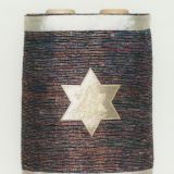 Gold Star on Multicolored Background