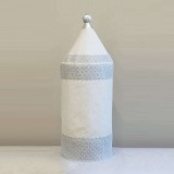 High Holiday Silver Border Sephardic Torah Cover