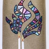 Dor L'Dor Candles in Stained Glass
