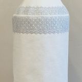 High Holiday Silver Border Sephardic Torah Slipcover