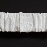 Elasticized White Torah Binder with Velcro